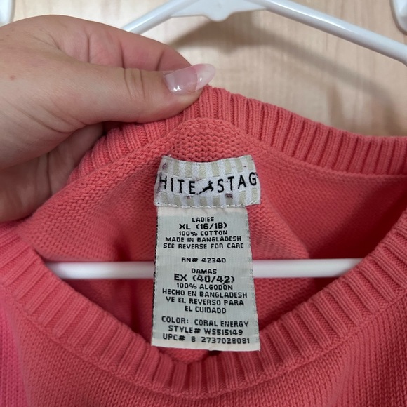 White Stag Orange Pink Tank Top - Picture 2 of 3